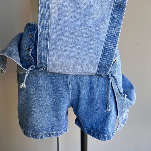 Early 2000s Watch LA Vintage Denim Skort 100% Cotton size 9-10 - Picture 5 of 5